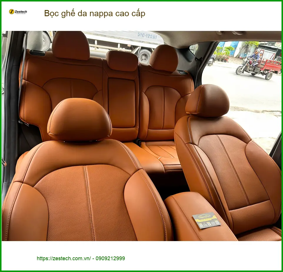 Chị Thảo bọc ghế da nappa cao cấp cho Hyundai Accent tại Quận 1. ảnh thực tế 4