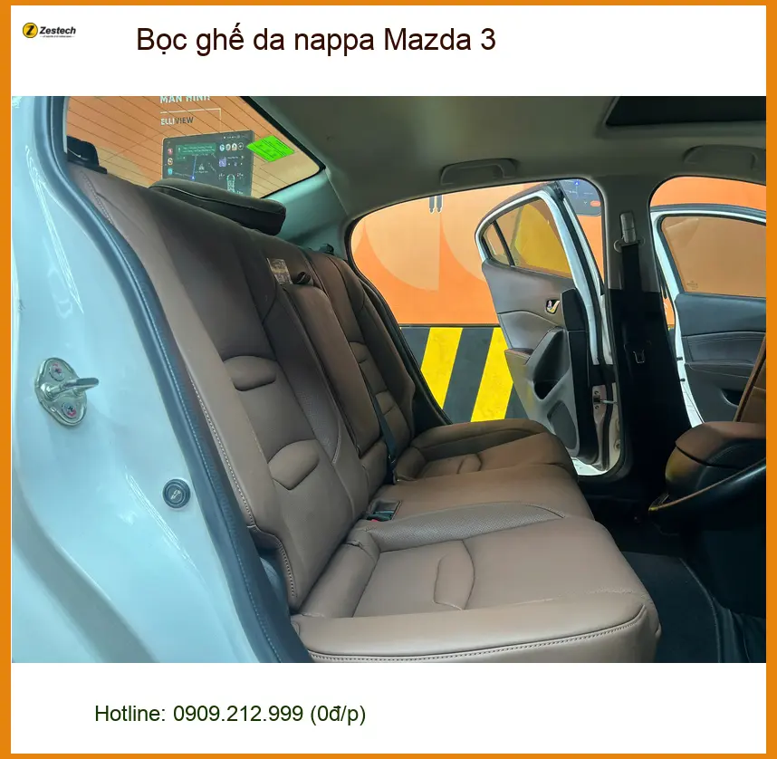 Anh Lâm bọc ghế da Nappa cho Mazda 3 tại Hóc Môn để nâng tầm không gian xe ảnh thực tế 2