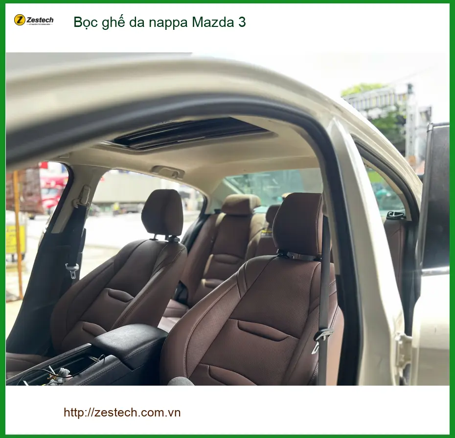 Chị Ngân bọc ghế da nappa cho Mazda 3 để nâng tầm không gian xe tại Quận 11 ảnh thực tế 4