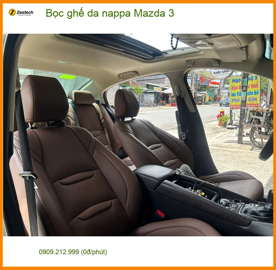 Chị Ngân bọc ghế da nappa cho Mazda 3 để nâng tầm không gian xe tại Quận 11 ảnh thực tế 5