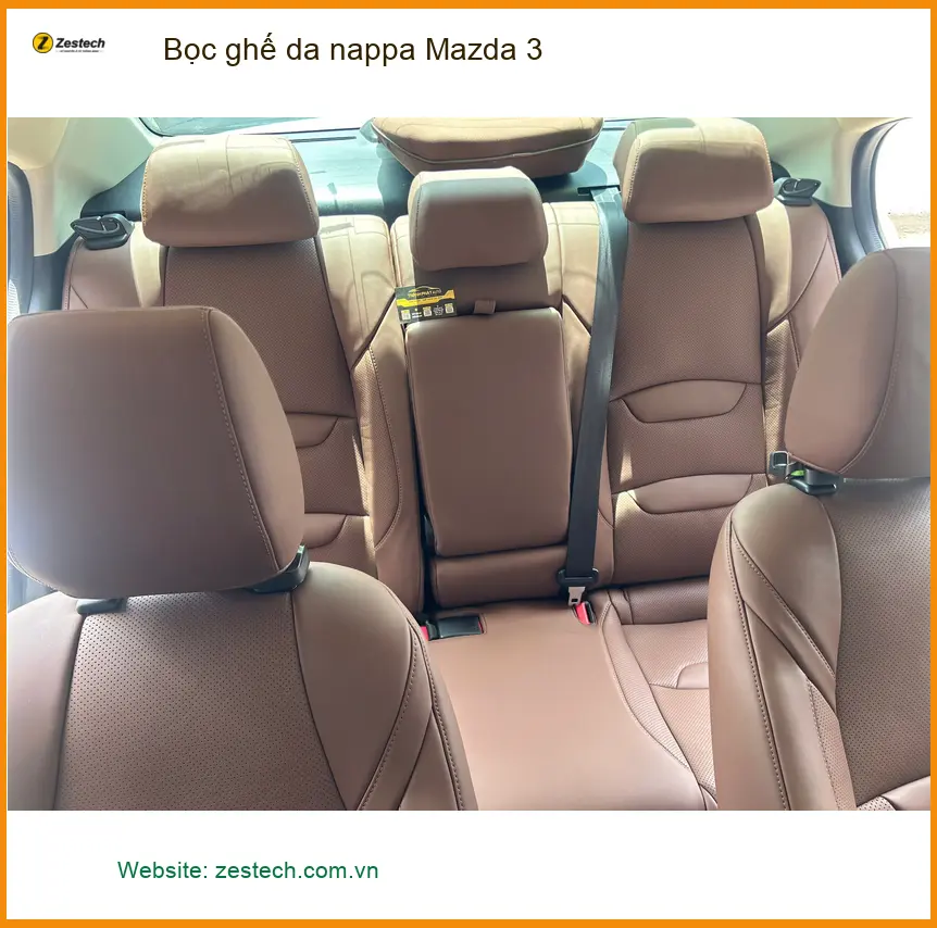 Anh Minh bọc ghế da Nappa cho Mazda 3 tại Quận 12 để nâng tầm sang trọng nội thất