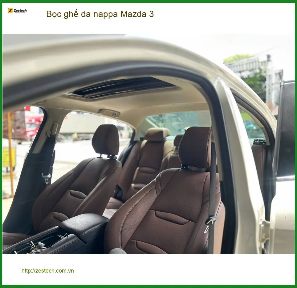 Anh Duy bọc ghế da nappa Mazda 3 tại Quận Huyện Cần Giờ để nâng tầm nội thất ảnh thực tế 3