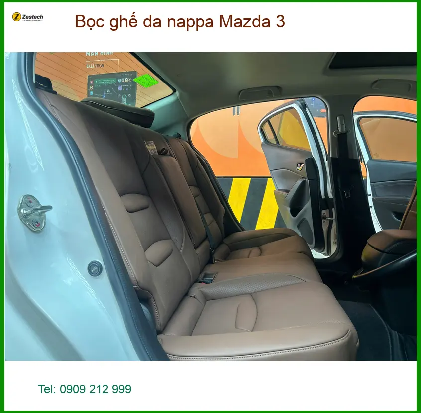 Anh Duy bọc ghế da nappa Mazda 3 tại Quận Huyện Cần Giờ để nâng tầm nội thất ảnh thực tế 4