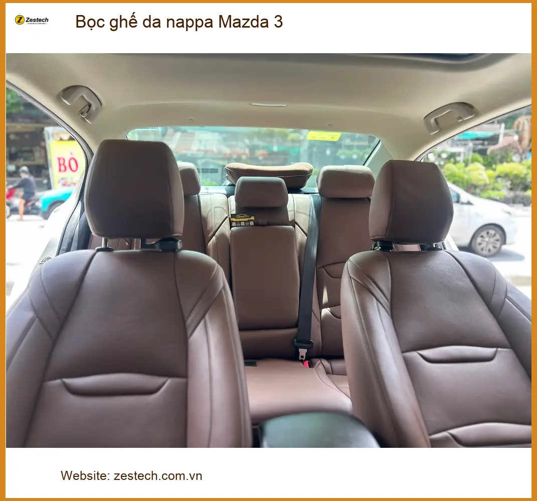 Anh Minh bọc ghế da Nappa cho Mazda 3 tại Quận 12 để nâng tầm sang trọng nội thất ảnh thực tế 4