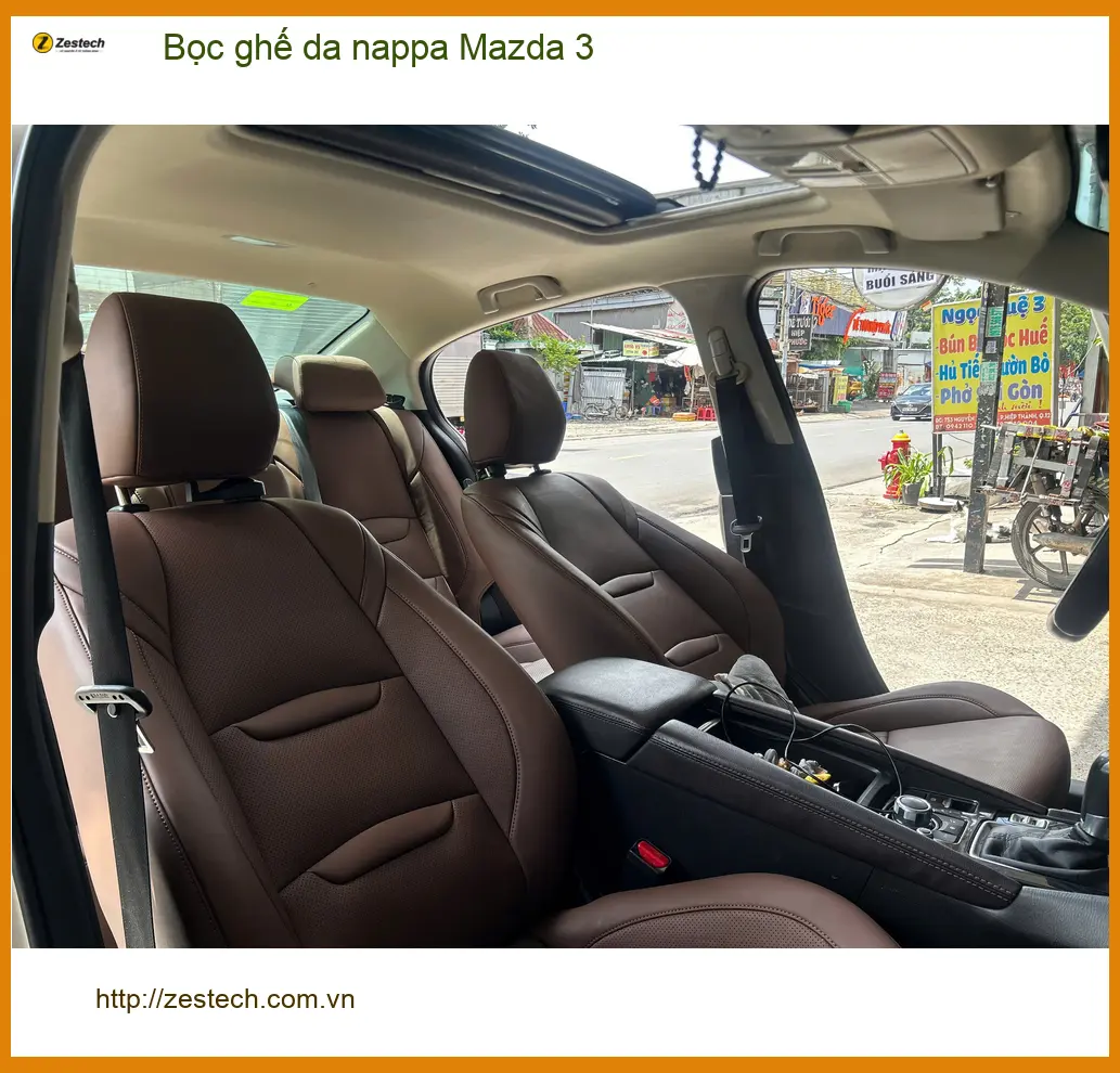 Anh Minh bọc ghế da Nappa cho Mazda 3 tại Quận 12 để nâng tầm sang trọng nội thất ảnh thực tế 5