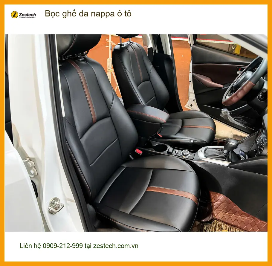 Chị Oanh bọc ghế da nappa Hyundai Accent để nội thất xe sang hơn tại Quận Tân Bình