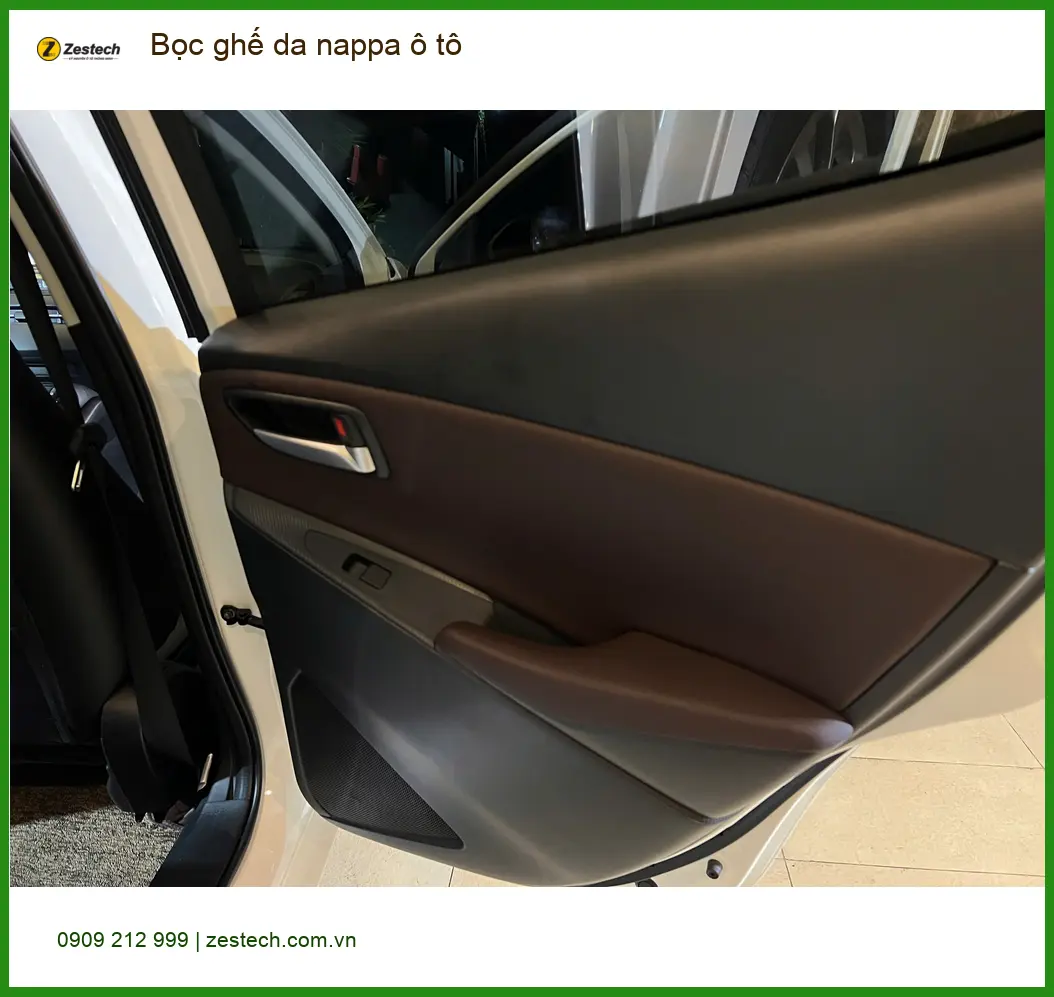 Chị Oanh bọc ghế da nappa Hyundai Accent để nội thất xe sang hơn tại Quận Tân Bình ảnh thực tế 3