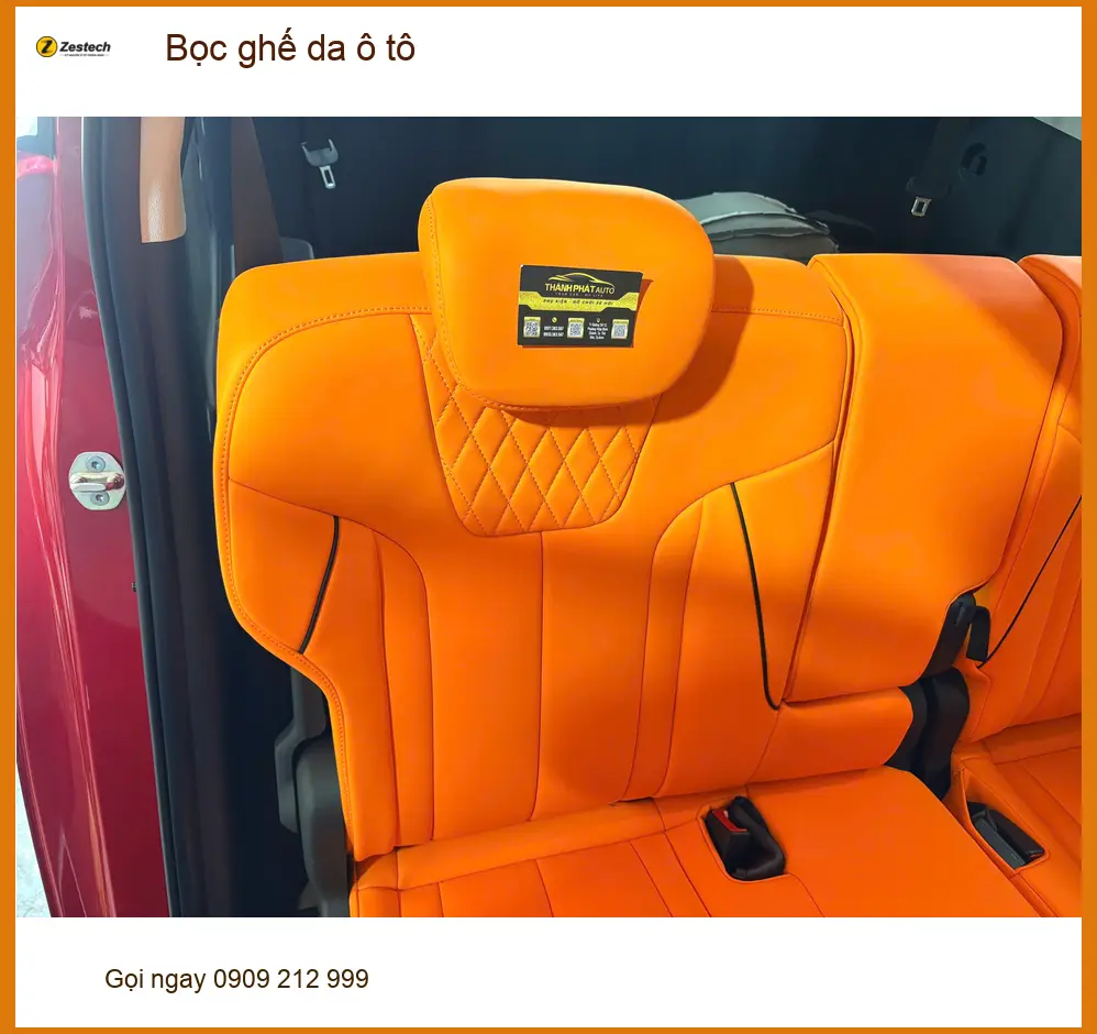 Anh Trường bọc ghế da ô tô Hyundai Accent Quận 4 để xe sang hơn ảnh thực tế 3