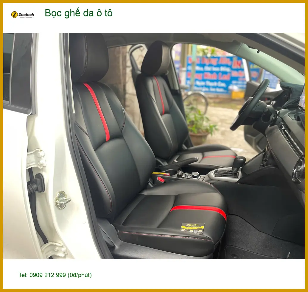 Chú Tùng bọc ghế da ô tô Hyundai Accent tại Hóc Môn để nội thất sạch đẹp hơn ảnh thực tế 2