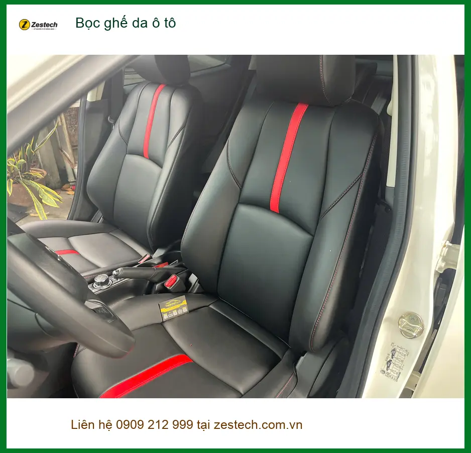Chú Tùng bọc ghế da ô tô Hyundai Accent tại Hóc Môn để nội thất sạch đẹp hơn ảnh thực tế 4