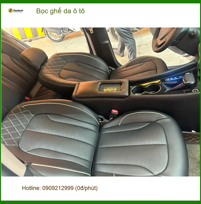 Bác Thắng bọc ghế da ô tô Hyundai Accent tại Quận Huyện Nhà Bè để làm mới không gian nội thất ảnh thực tế 2