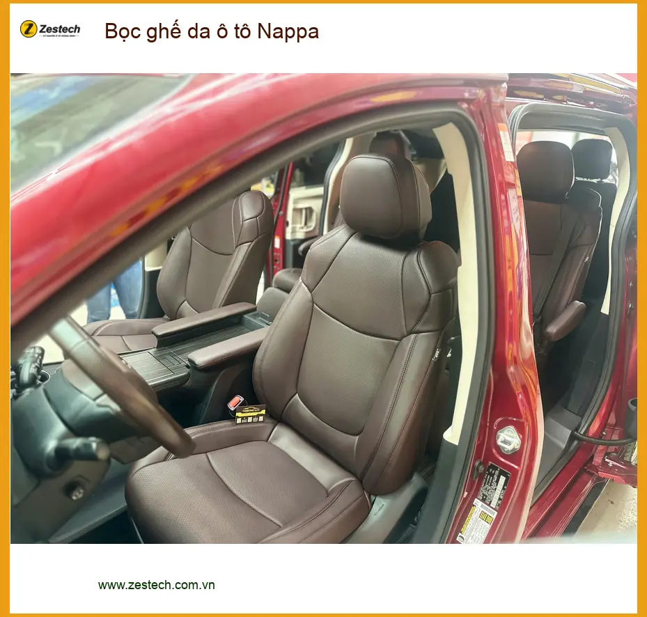 Chị Mai bọc ghế da ô tô Nappa MG ZS Quận Bình Tân làm mới xe. ảnh thực tế 2