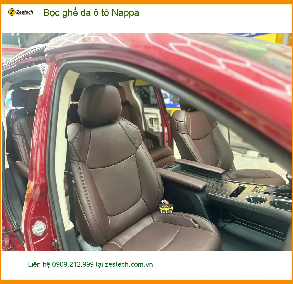Chị Mai bọc ghế da ô tô Nappa MG ZS Quận Bình Tân làm mới xe. ảnh thực tế 4