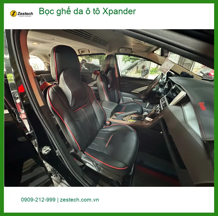 Anh Minh bọc ghế da ô tô Xpander Quận Tân Phú để nâng tầm không gian nội thất ảnh thực tế 3