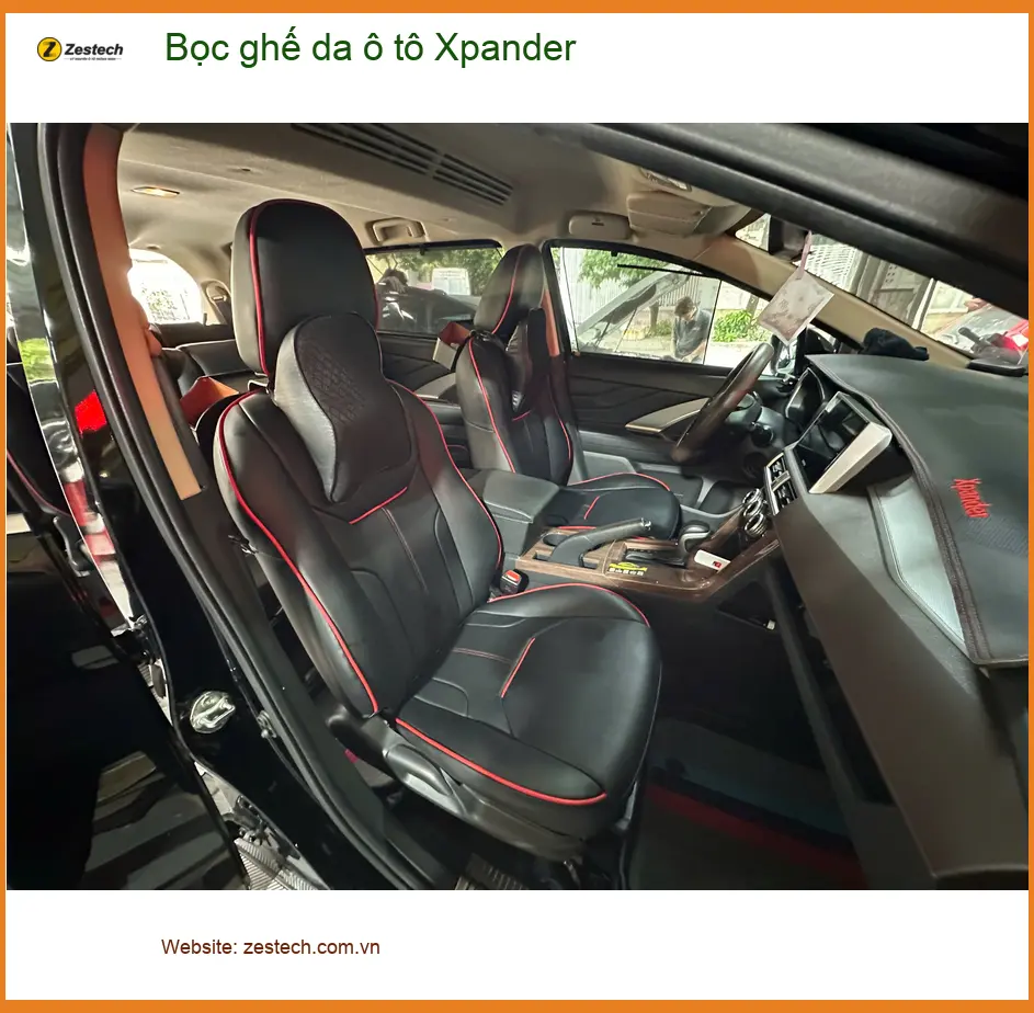 Chị Thảo bọc ghế da ô tô Xpander tại Quận 3 để nội thất sang trọng hơn