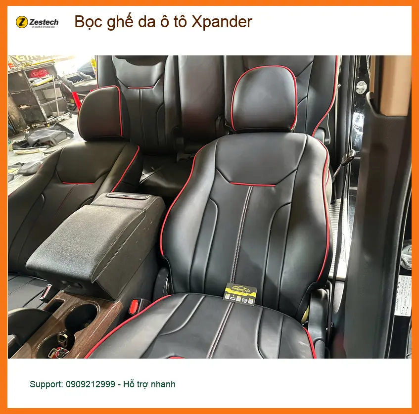 Anh Trường bọc ghế da ô tô Xpander Quận 12 nội thất sạch, sang trọng