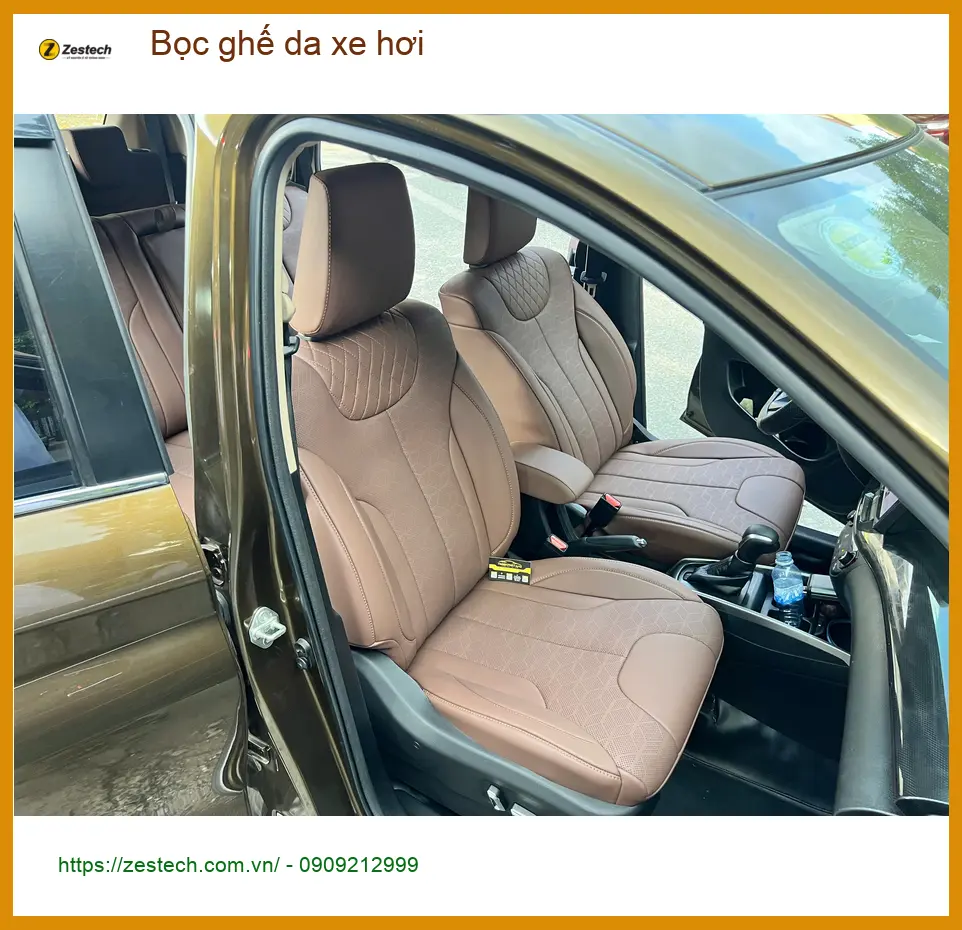 Bác Trọng bọc ghế da xe hơi Hyundai Accent tại Quận 3 để nâng tầm nội thất ảnh thực tế 2