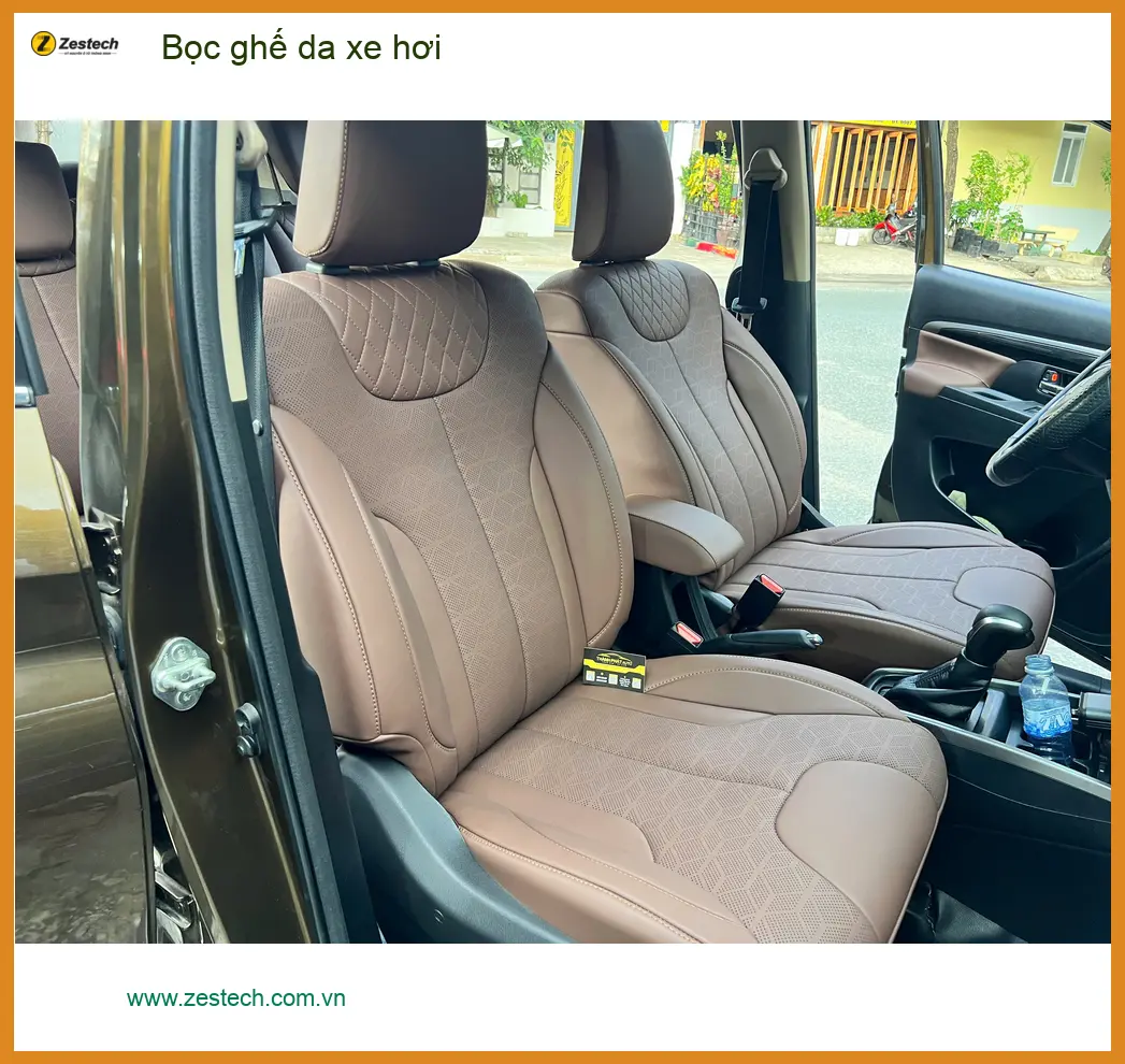 Anh Minh bọc ghế da xe hơi Hyundai Accent tại Hóc Môn để nội thất sang trọng hơn