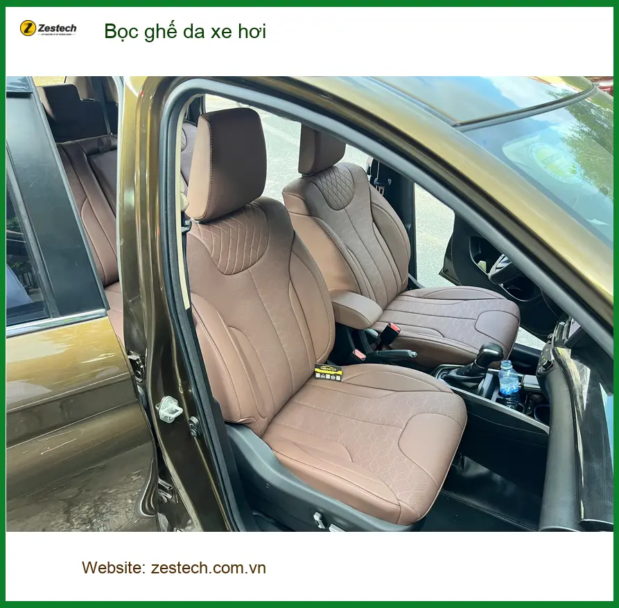Anh Minh bọc ghế da xe hơi Hyundai Accent tại Hóc Môn để nội thất sang trọng hơn ảnh thực tế 3