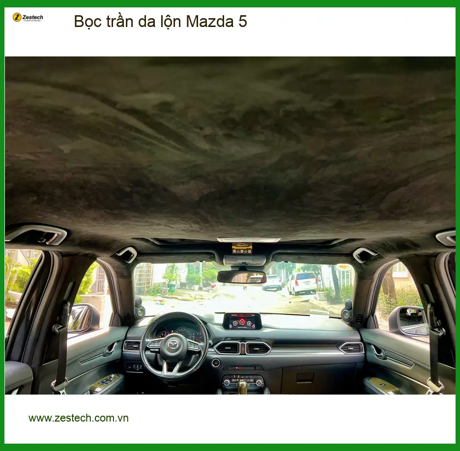 Chú Tấn bọc trần da lộn Mazda 5 tại Quận 2 để nâng tầm không gian xe ảnh thực tế 2