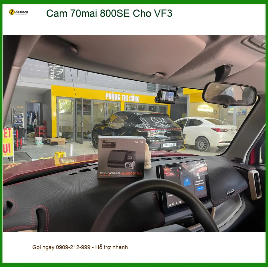 Bác Trí lắp Cam 70mai 800SE cho VinFast VF3 tại Hóc Môn để ghi lại hành trình rõ nét ảnh thực tế 2