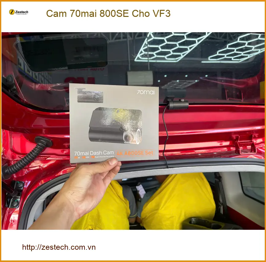 Bác Trí lắp Cam 70mai 800SE cho VinFast VF3 tại Hóc Môn để ghi lại hành trình rõ nét ảnh thực tế 3