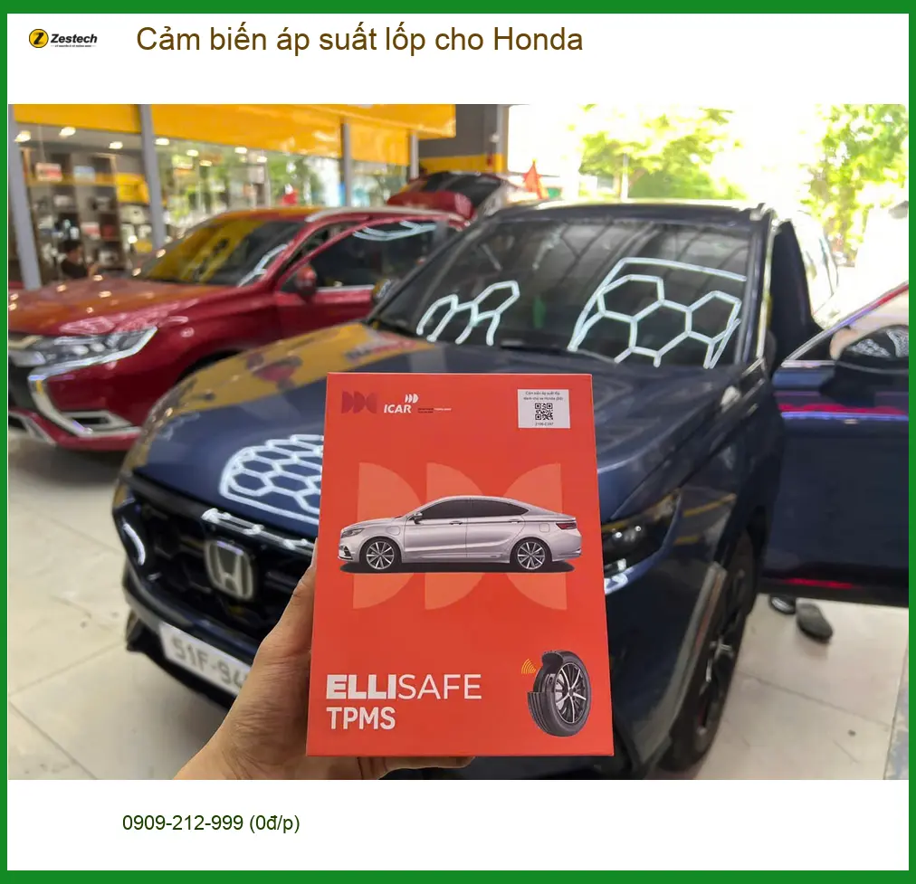 Anh Tùng lắp cảm biến lốp Honda Civic Quận 12 để lái xe an toàn hơn ảnh thực tế 5