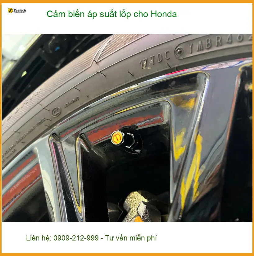 Anh Huy lắp cảm biến áp suất lốp cho Honda CR-V tại Củ Chi để an tâm khi di chuyển ảnh thực tế 3