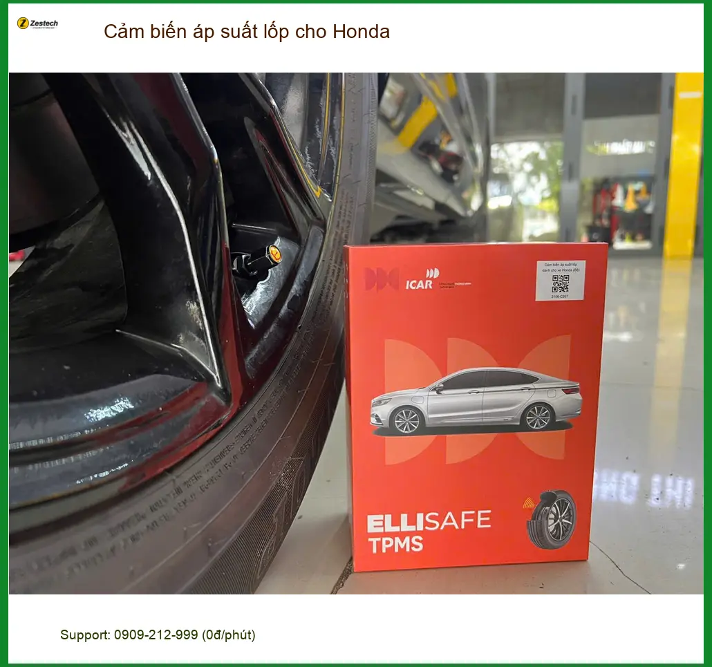 Anh Huy lắp cảm biến áp suất lốp cho Honda CR-V tại Củ Chi để an tâm khi di chuyển ảnh thực tế 4