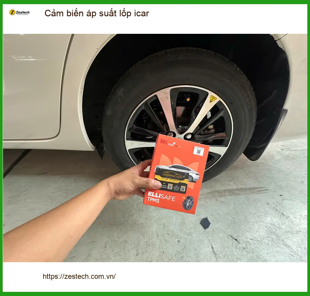 Anh Khang lắp cảm biến áp suất lốp Icar cho Hyundai Accent tại Quận 6 ảnh thực tế 3