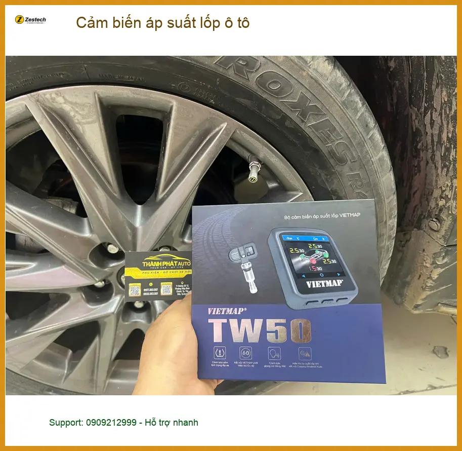 Anh Tùng lắp cảm biến áp suất lốp ô tô Suzuki XL7 tại Thủ Đức để đảm bảo an toàn ảnh thực tế 4