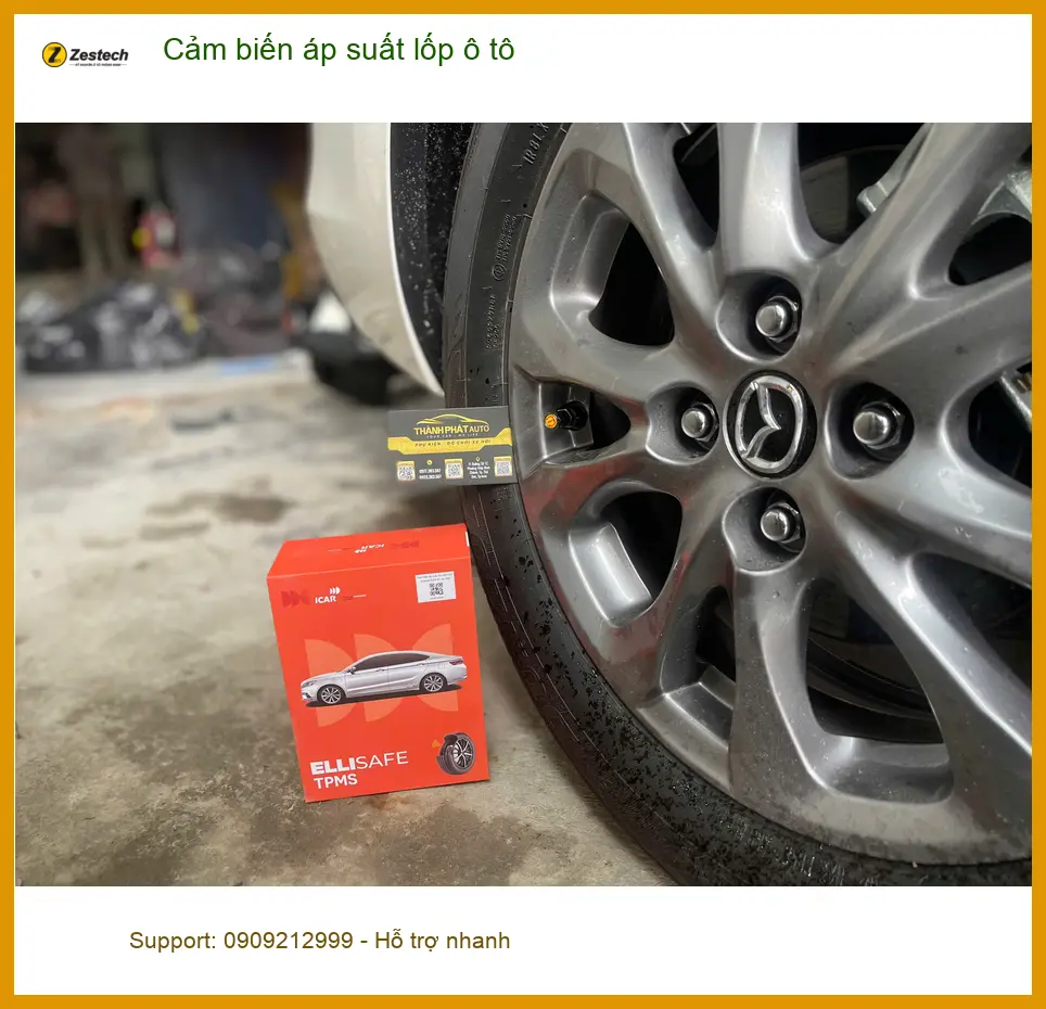 Anh Minh lắp cảm biến áp suất lốp ô tô cho Hyundai Accent tại Quận Thủ Đức