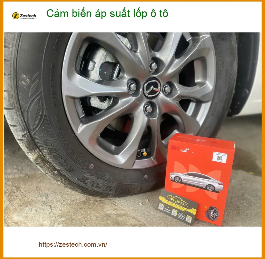 Chú Cường lắp cảm biến áp suất lốp ô tô Mazda 3 tại Quận 4 để lái xe an toàn hơn ảnh thực tế 4