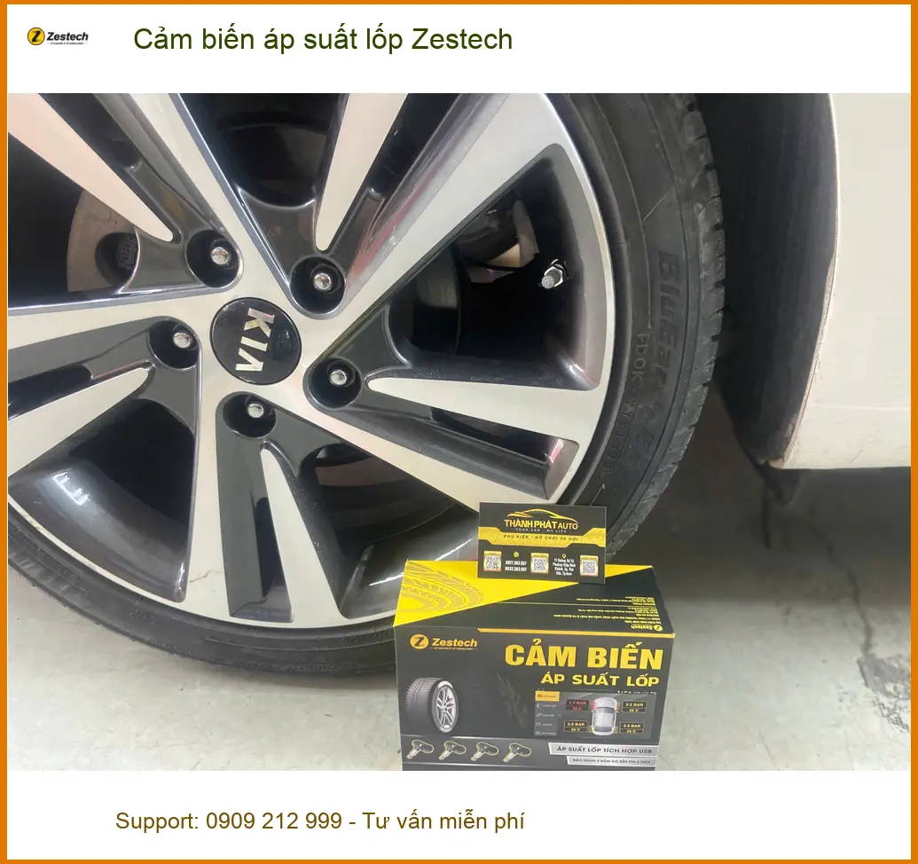 Anh Khải lắp cảm biến áp suất lốp Zestech cho KIA Sorento tại Quận 2 ảnh thực tế 3