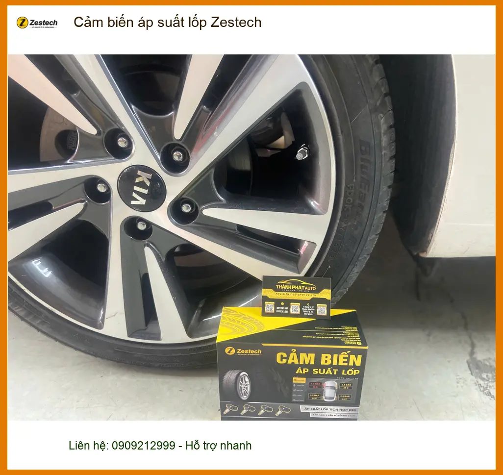 Chị Nga Mazda 3 lắp Cảm biến áp suất lốp Zestech tại Quận Bình Tân. ảnh thực tế 2