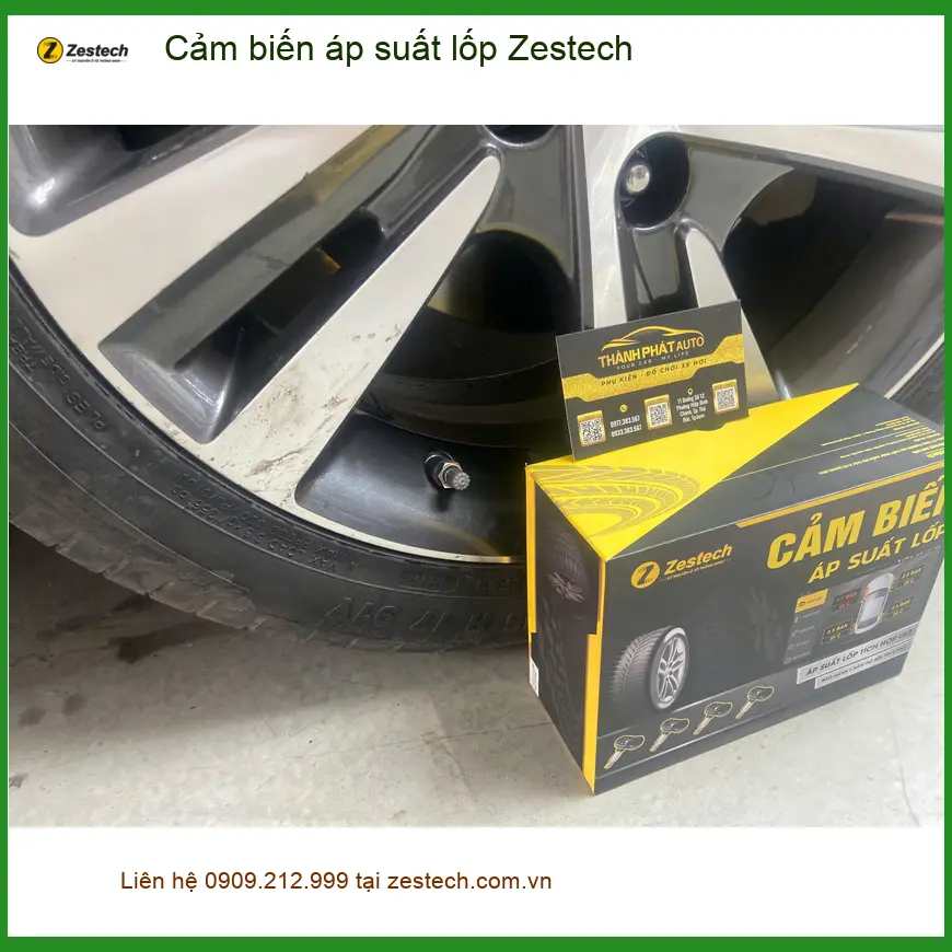 Chị Nga Mazda 3 lắp Cảm biến áp suất lốp Zestech tại Quận Bình Tân. ảnh thực tế 3