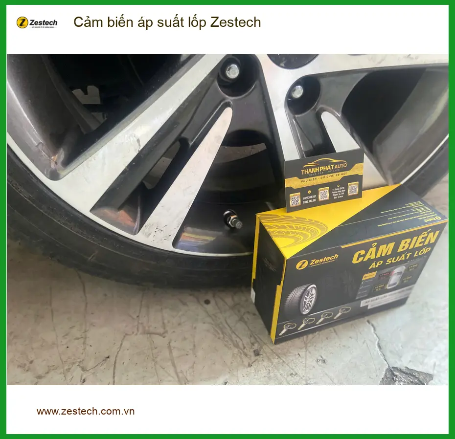 Chị Nga Mazda 3 lắp Cảm biến áp suất lốp Zestech tại Quận Bình Tân. ảnh thực tế 5