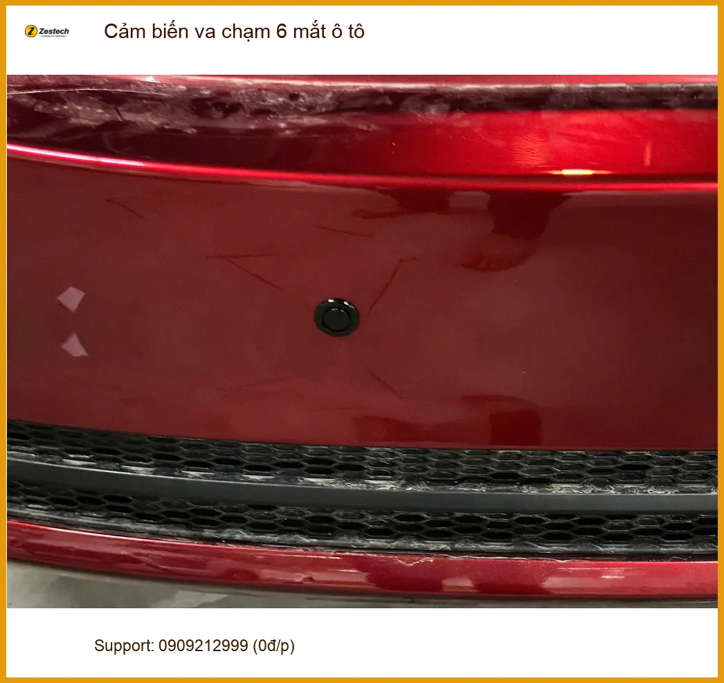 Chú Tấn lắp cảm biến va chạm 6 mắt ô tô Mitsubishi Attrage ở Quận Tân Phú