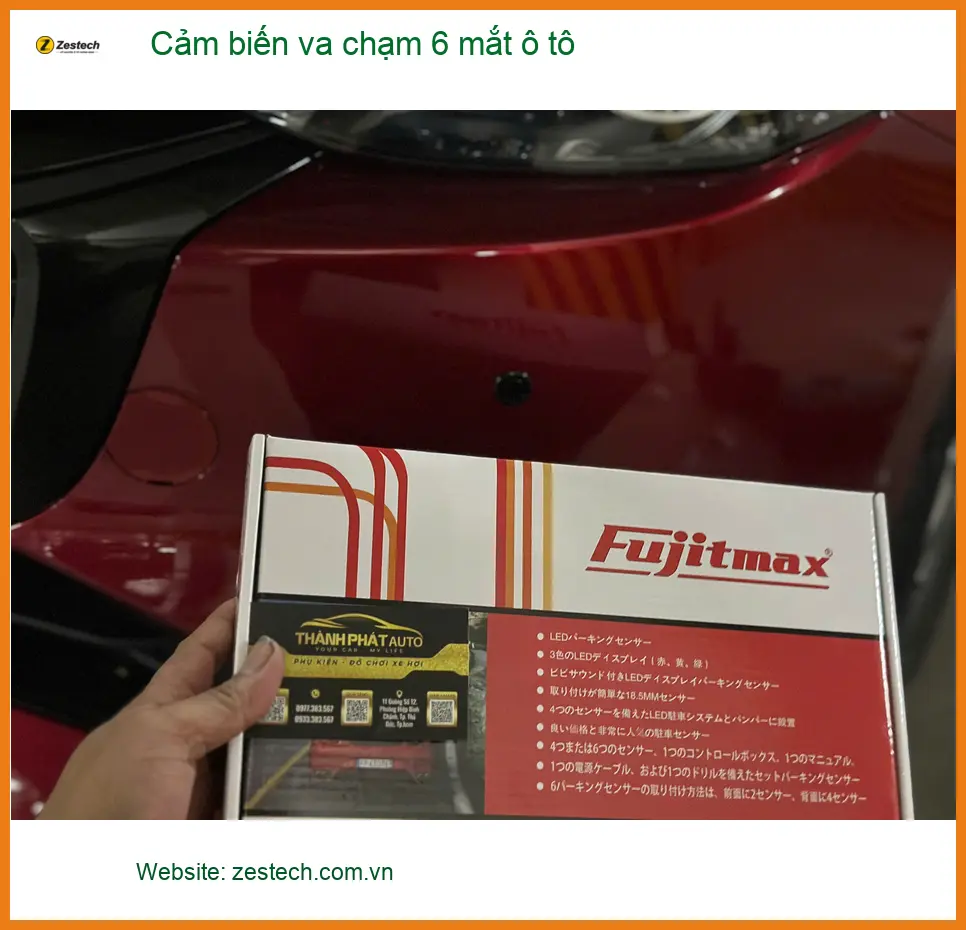 Chú Tấn lắp cảm biến va chạm 6 mắt ô tô Mitsubishi Attrage ở Quận Tân Phú ảnh thực tế 4