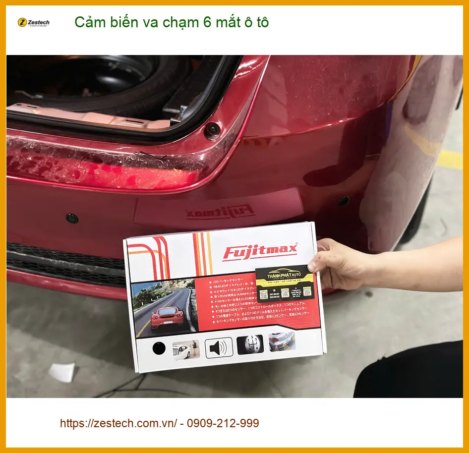 Chú Tấn lắp cảm biến va chạm 6 mắt ô tô Mitsubishi Attrage ở Quận Tân Phú ảnh thực tế 5