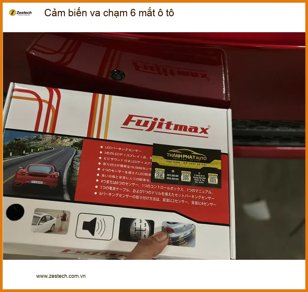 Chú Phi lắp cảm biến va chạm 6 mắt ô tô tại Quận 9 cho xe VinFast VF8 ảnh thực tế 3