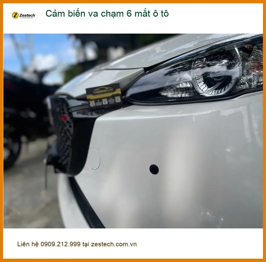 Chú Sơn lắp cảm biến va chạm 6 mắt ô tô cho Toyota Camry tại Quận 12. ảnh thực tế 4
