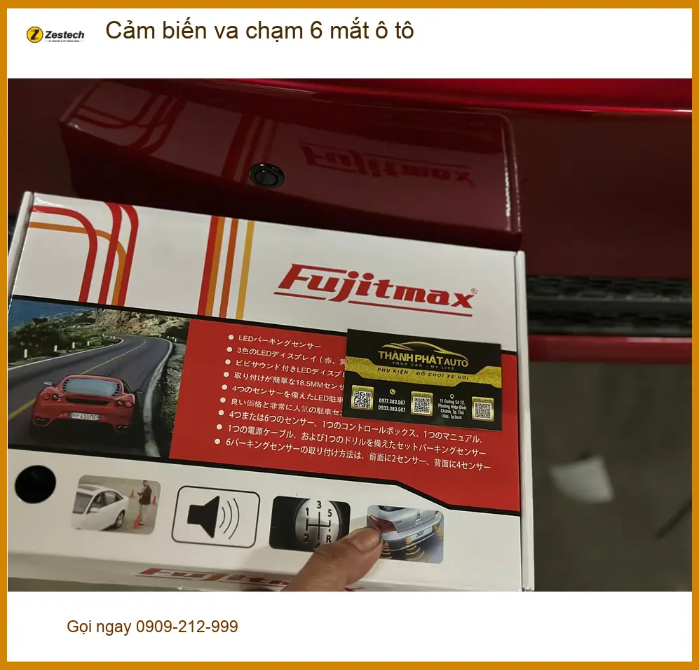 Anh Cường lắp cảm biến va chạm 6 mắt ô tô cho Mazda 3 ở Hóc Môn. ảnh thực tế 4
