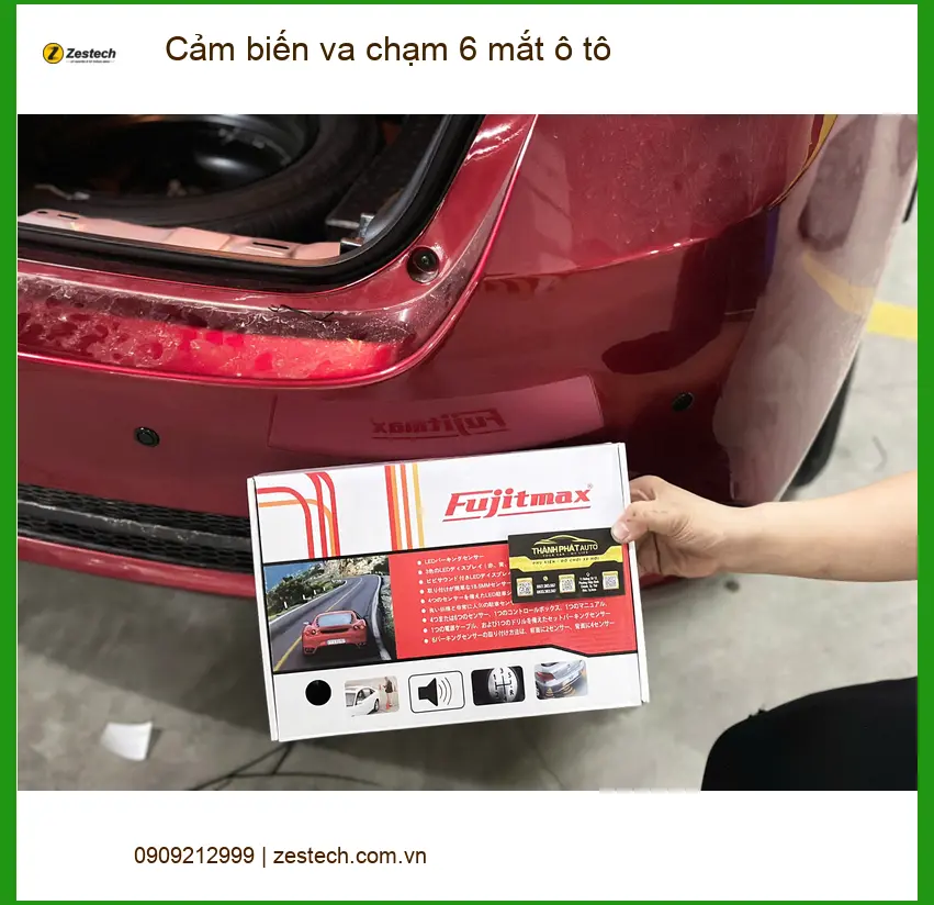 Anh Kiên lắp cảm biến va chạm 6 mắt ô tô Kia K3 tại Quận Bình Thạnh ảnh thực tế 3