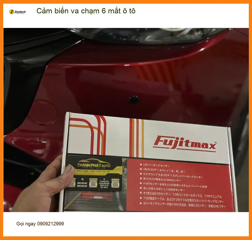 Anh Kiên lắp cảm biến va chạm 6 mắt ô tô Kia K3 tại Quận Bình Thạnh ảnh thực tế 5