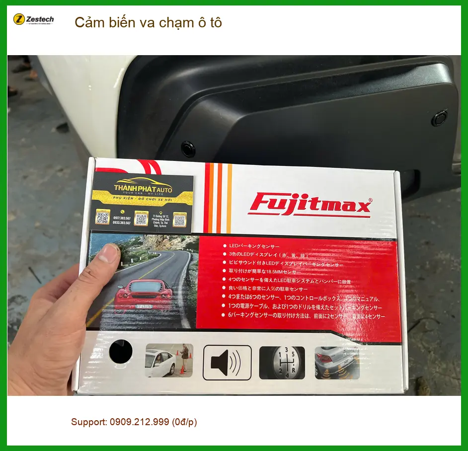 Chú Minh lắp cảm biến va chạm ô tô cho Honda CR-V tại Hóc Môn để đậu xe an toàn hơn ảnh thực tế 3