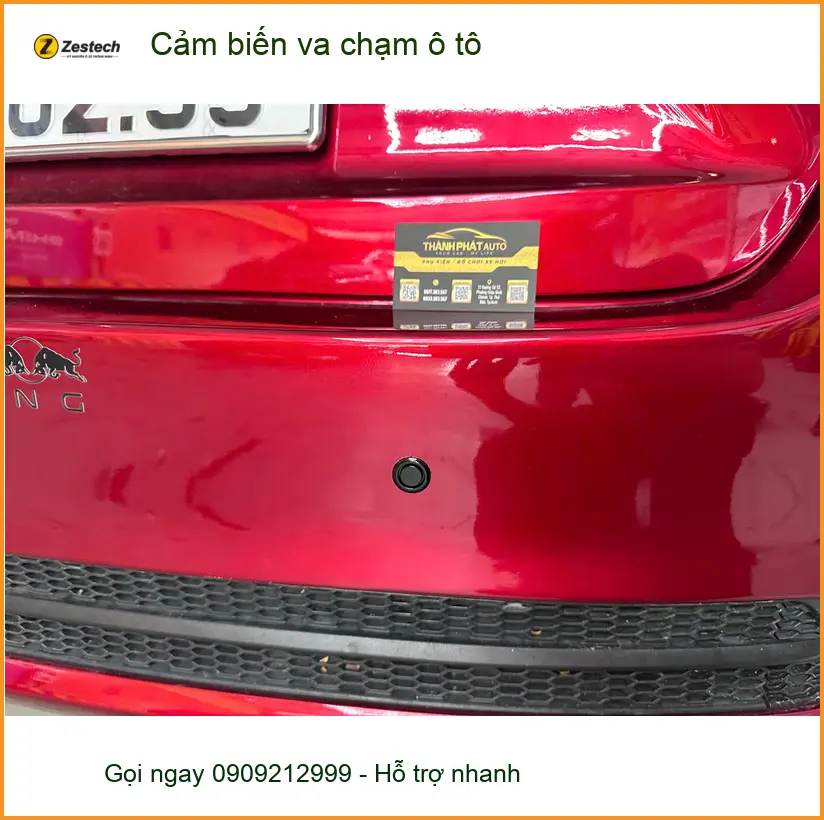 Anh Tùng lắp cảm biến va chạm ô tô cho Vios ở Quận 8 để an tâm lái xe ảnh thực tế 2