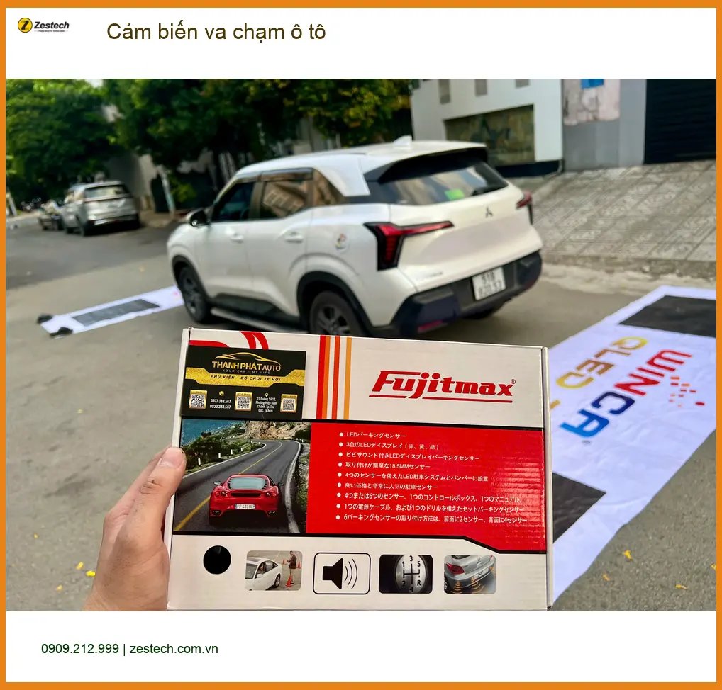 Anh Trường lắp cảm biến va chạm ô tô cho Hyundai Accent tại Quận 8 tránh va quẹt ảnh thực tế 3