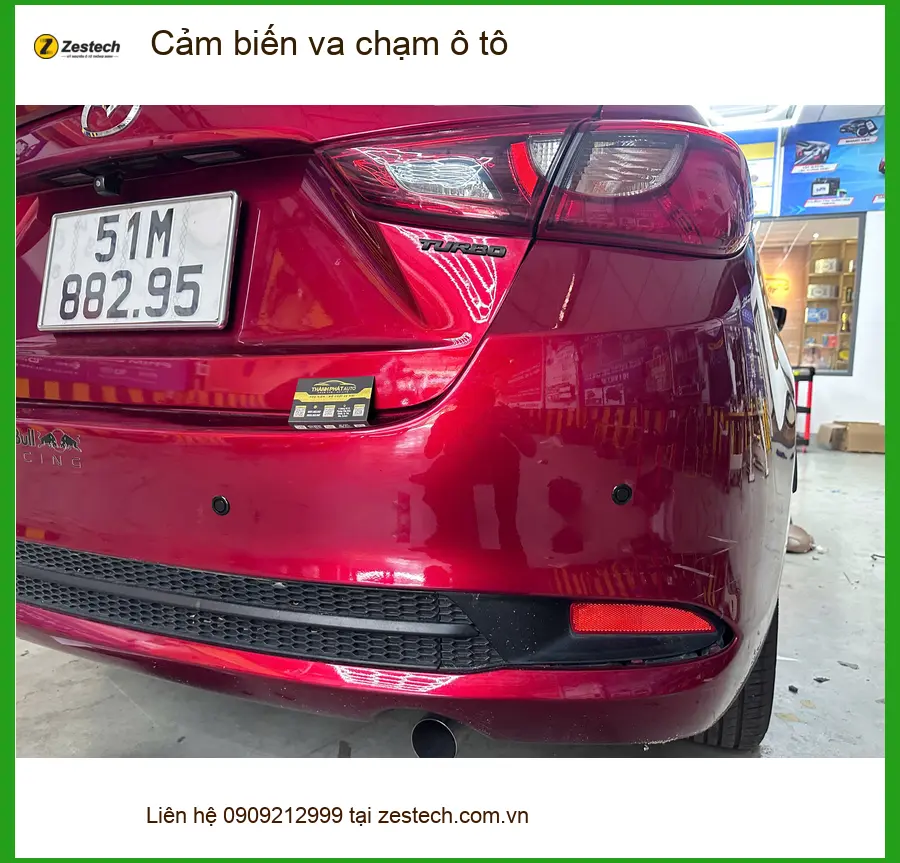 Anh Tùng lắp cảm biến va chạm ô tô cho Vios ở Quận 8 để an tâm lái xe ảnh thực tế 3