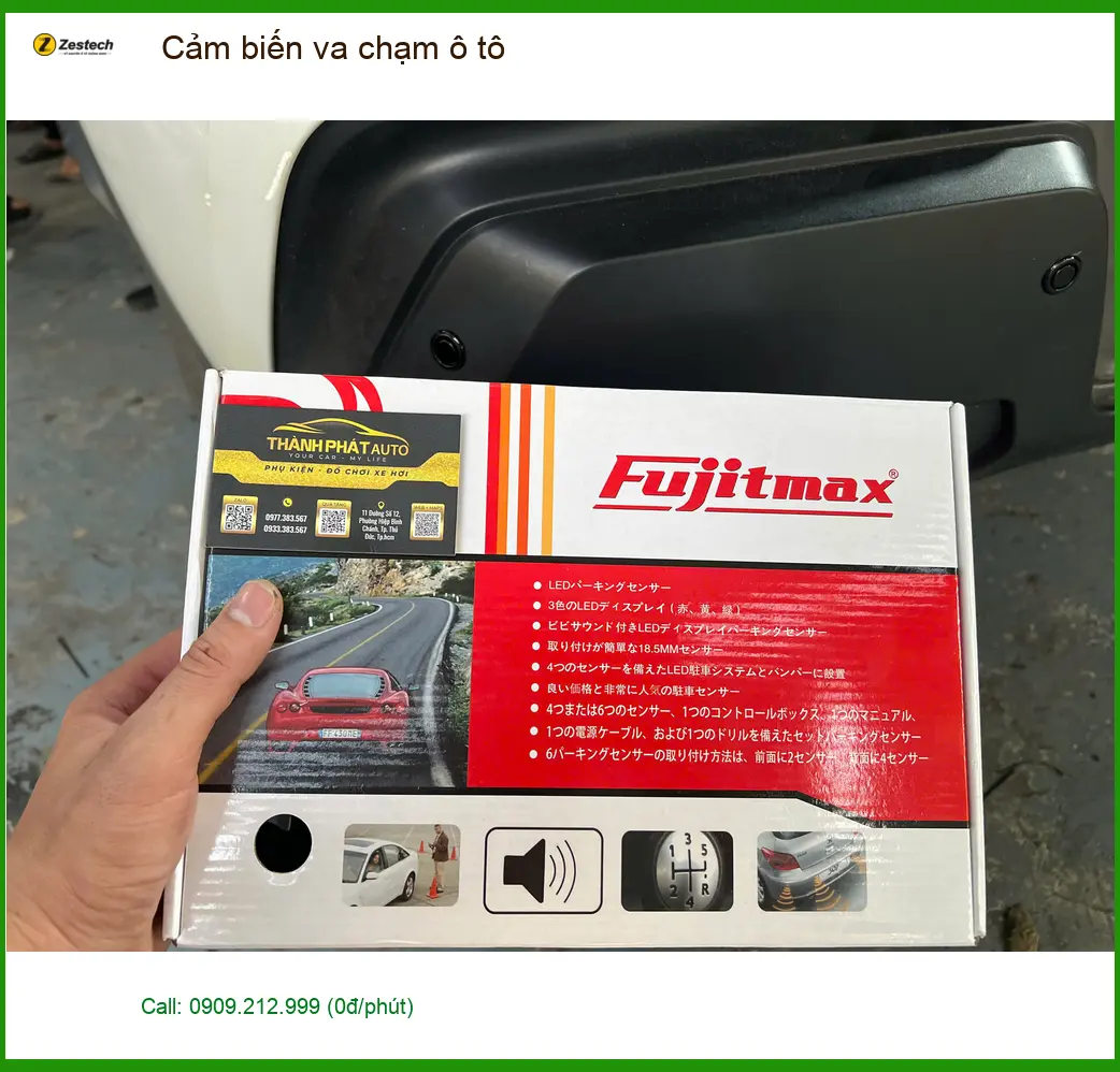 Chị Lan Anh lắp cảm biến va chạm ô tô Toyota Camry tại Quận 1 an toàn hơn ảnh thực tế 2